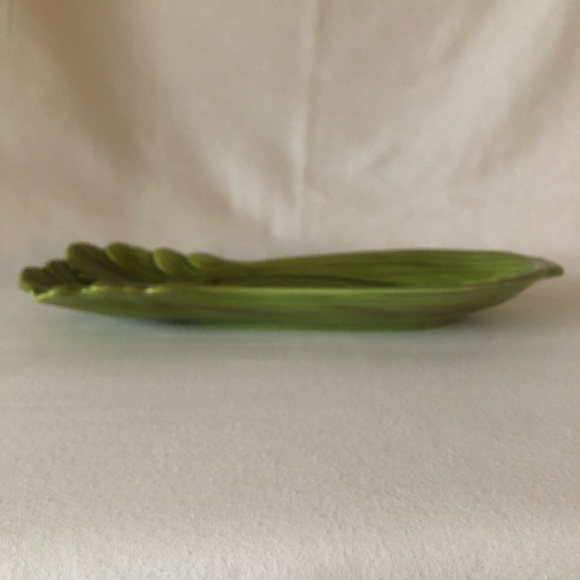 Spoon Rest Condiment Vegetable Dish Celery Design - Picture 10 of 12